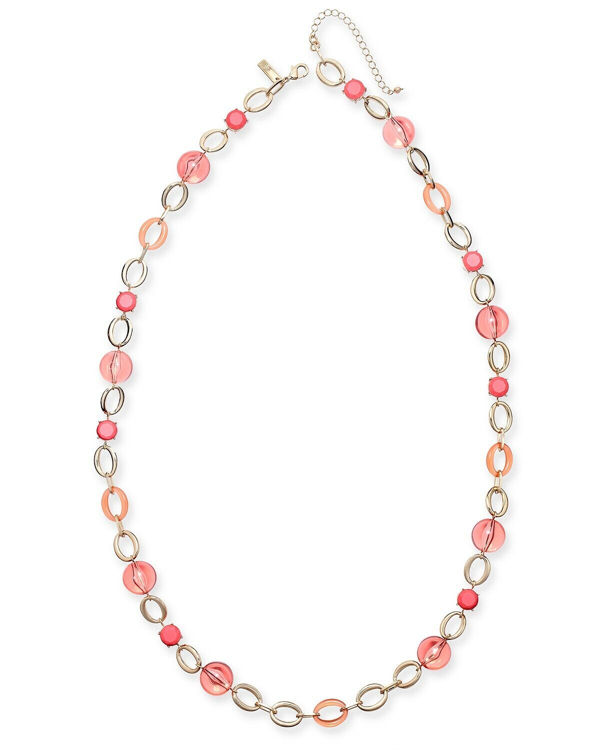 Inc Gold-Tone Stone &amp; Bead Strand Necklace, 35-1/2+ 3 Extender