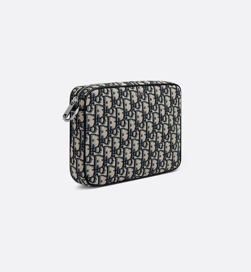 Dior Saddle Triple Pouch Black Dior Oblique Jacquard