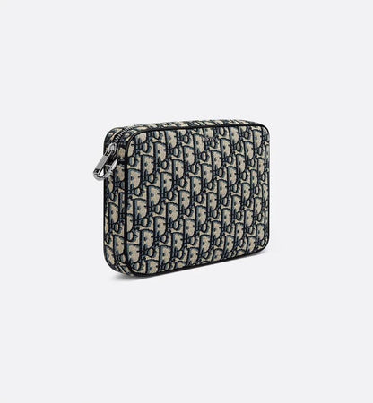 Dior Saddle Triple Pouch Black Dior Oblique Jacquard