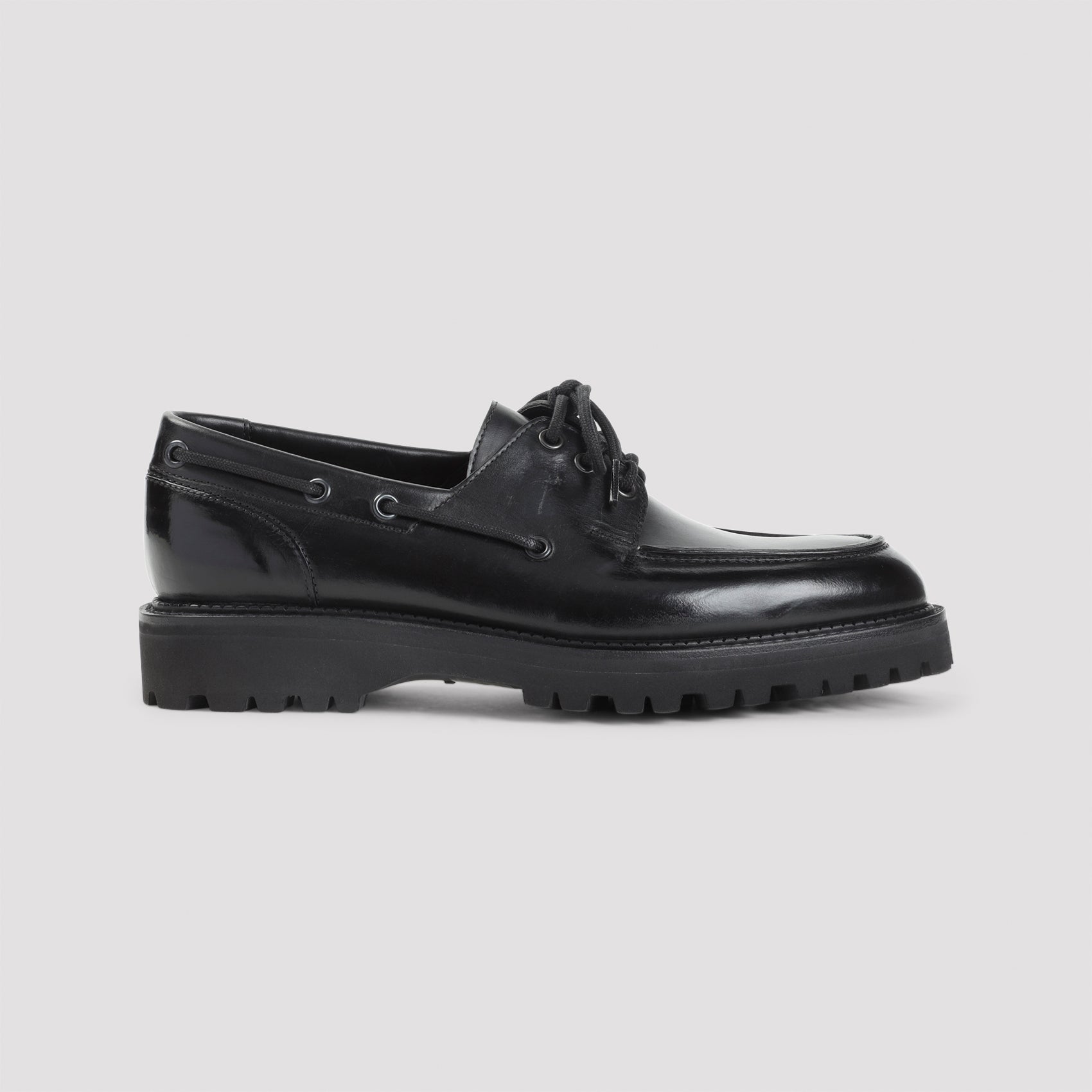 JOHN LOBB Leather Derbies for Men - Round Toe Design