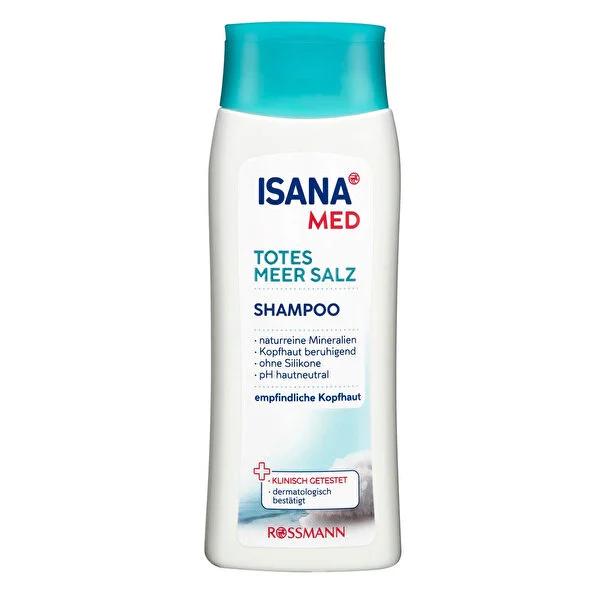 Isana Med Dead Sea Salt Shampoo: Gentle, Vegan &amp; Silicone-Free - Soothe Sensitive Skin, Dermatologically Tested, Healthy Scalp, Recyclable Packaging