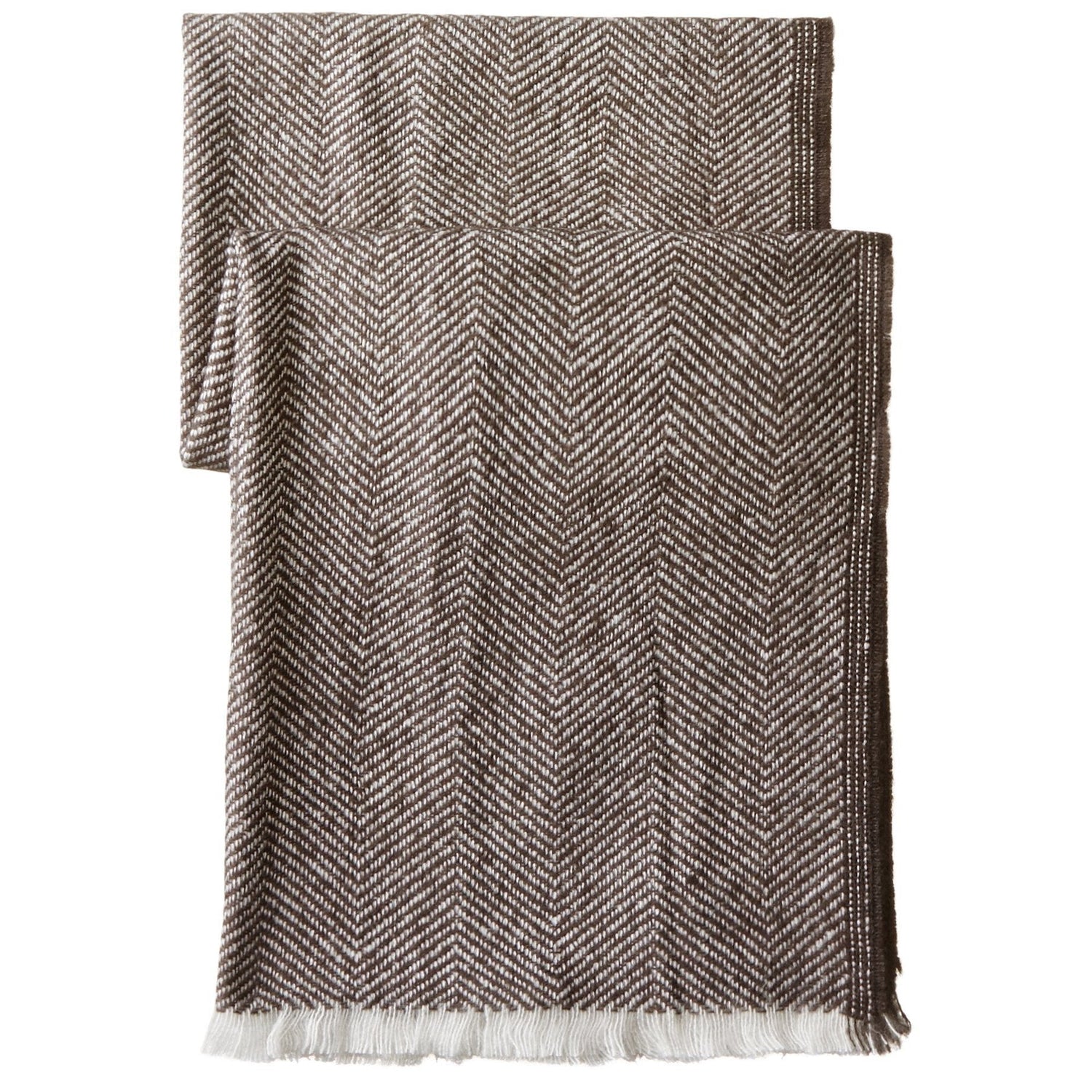 David &amp; Young Womens Herringbone Blanket Wrap, Black, One Size