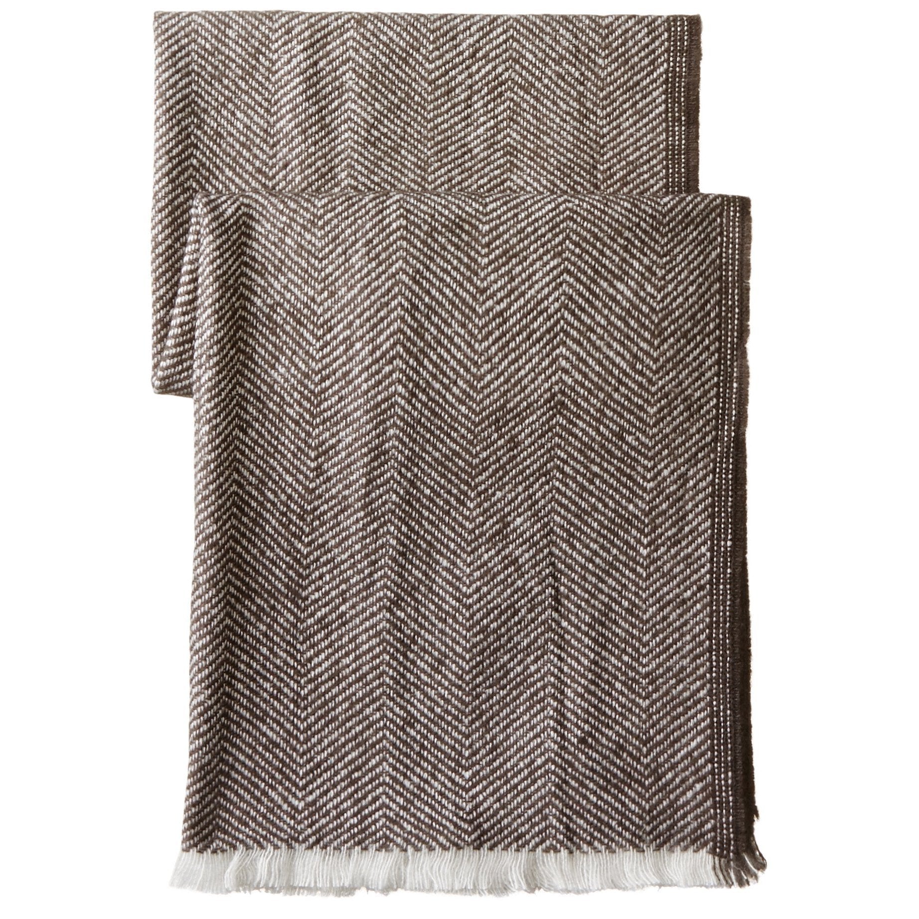 David &amp; Young Womens Herringbone Blanket Wrap, Black, One Size