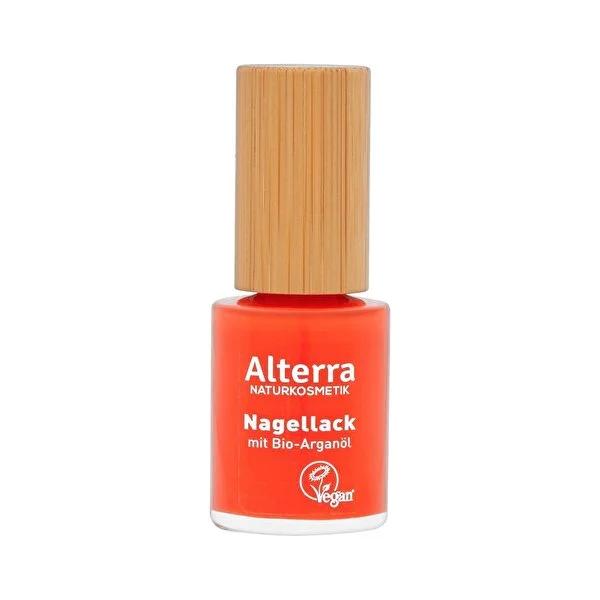 Alterra Love Red Nail Polish: Organic Argan Oil, Natural, Non-Toxic - Vibrant Red Color &amp; Nourishing Nail Care