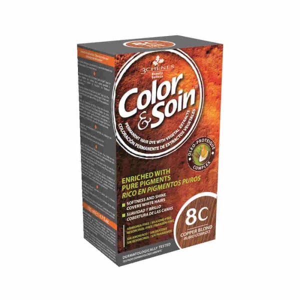 Color&amp;Soin Natural Hair Dye - Copper Blonde, Ammonia-Free, Plant-Based Hair Coloring for Sensitive Scalp