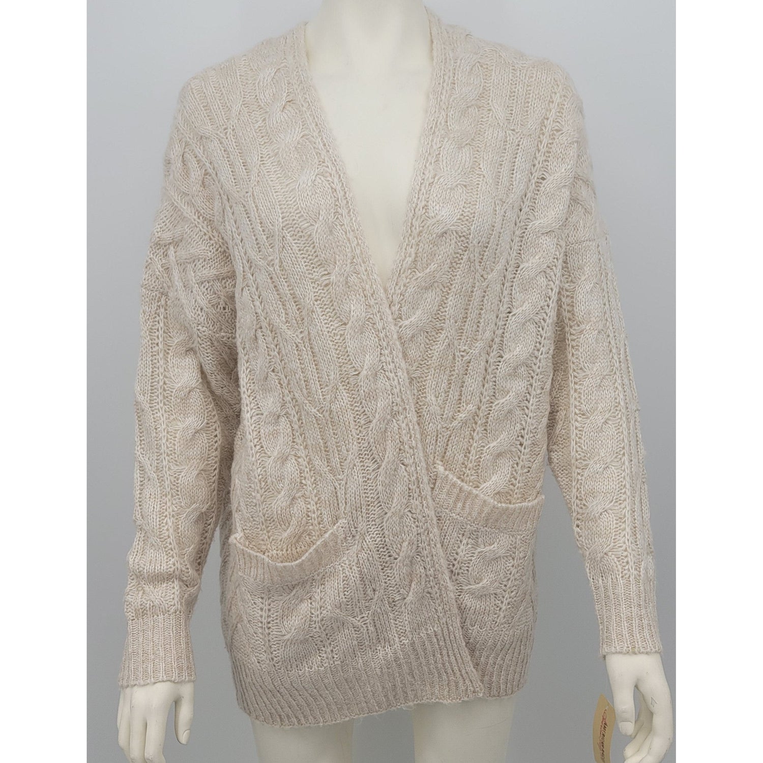 American Rag Cardigan Sweater Chevron Crochet Pattern, Size Small