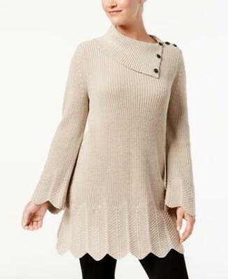 Style &amp; Co Petites Scallop-Edge Sweater