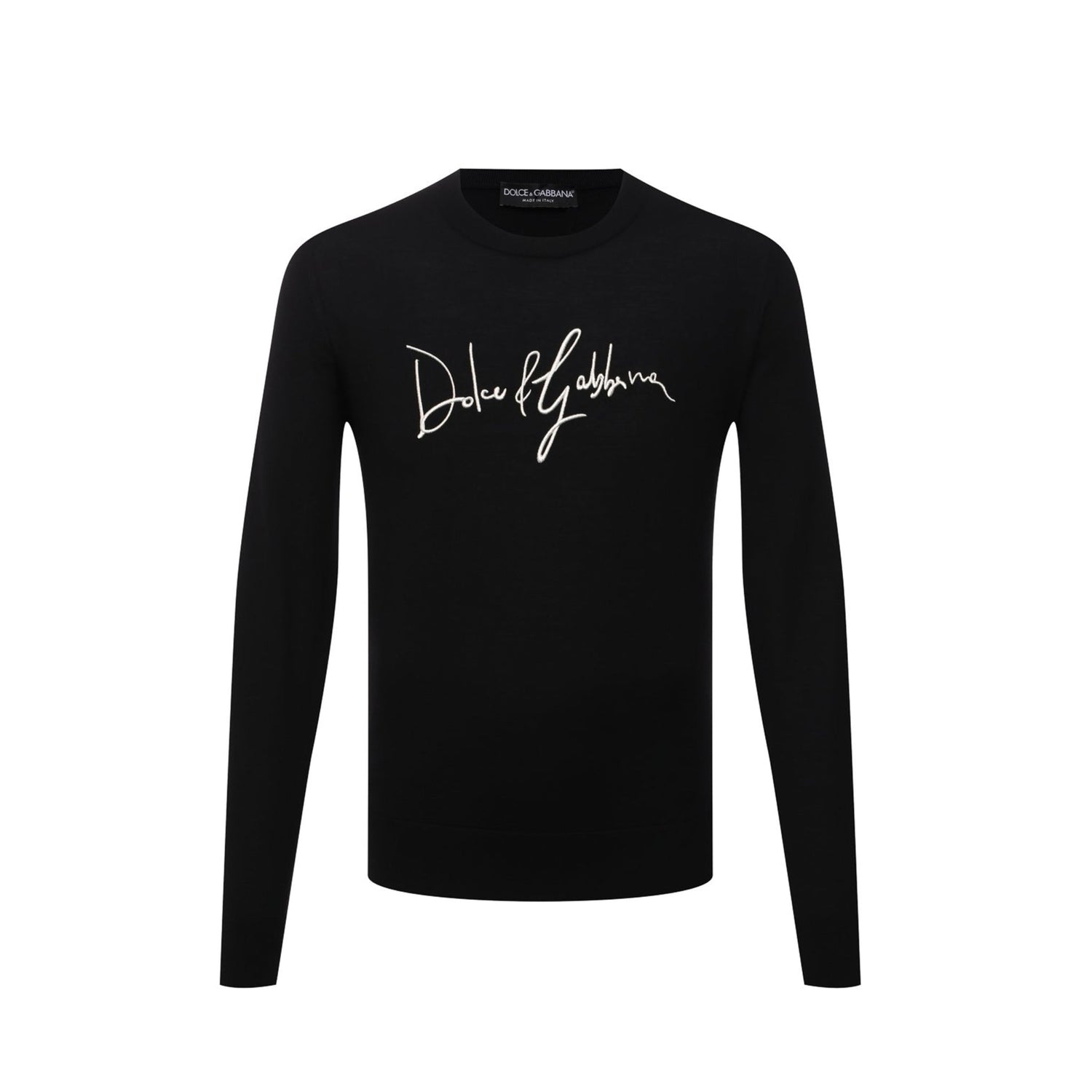 Dolce &amp; Gabbana Logo Embroidered Wool Sweater