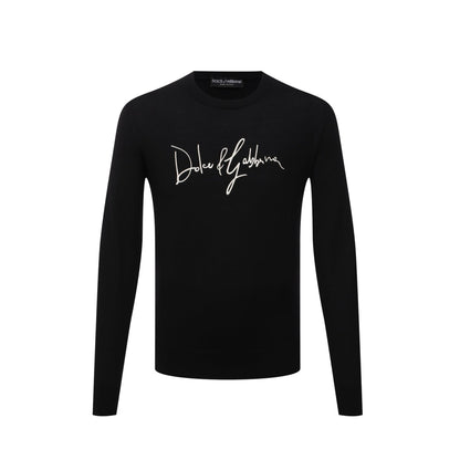 Dolce &amp; Gabbana Logo Embroidered Wool Sweater