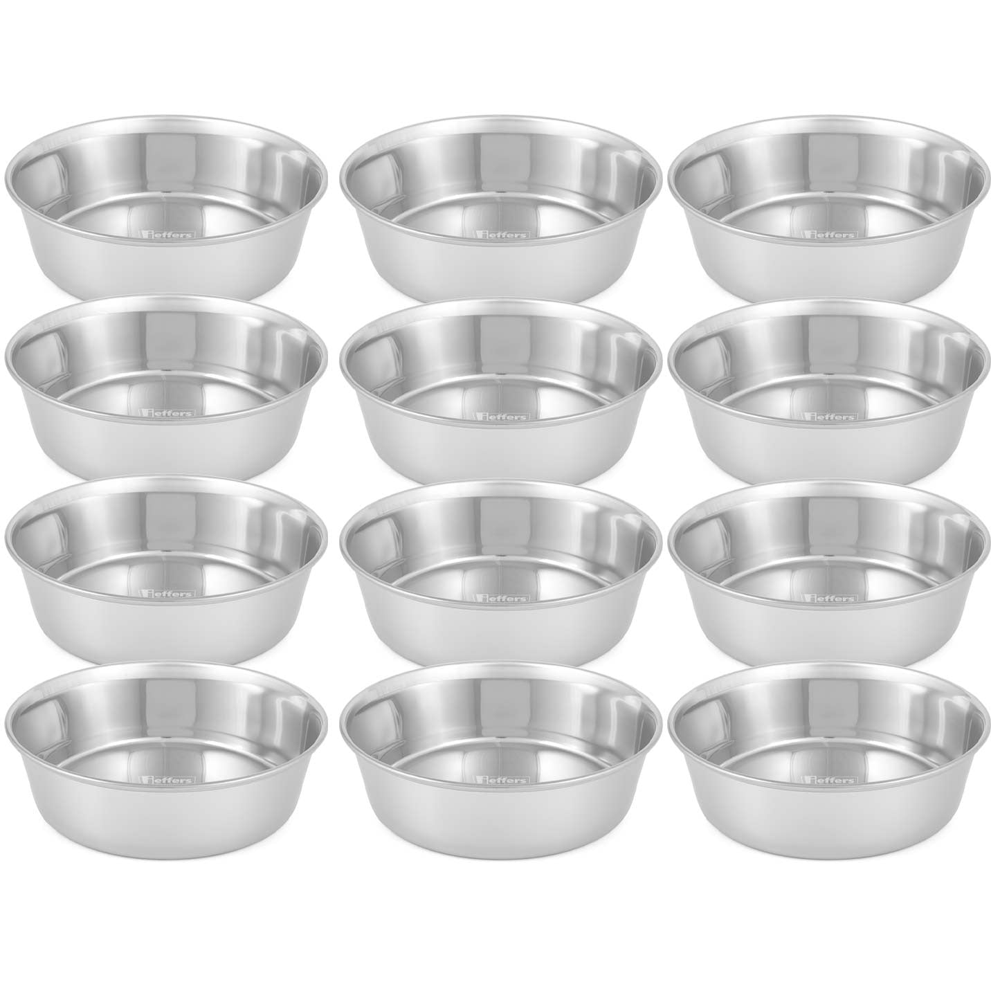Jeffers Heavy Weight Stainless Steel Pet Bowls – Durable Pet Food &amp; Water Dish, Chew-Resistant, Dishwasher Safe