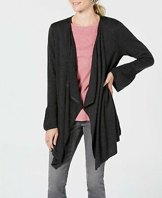 Style &amp; Co Petite Ruffle Sleeve Open Front Cardigan