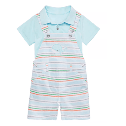 First Impressions Baby Boys 2-Pc. Polo Shirt &amp; Short Set