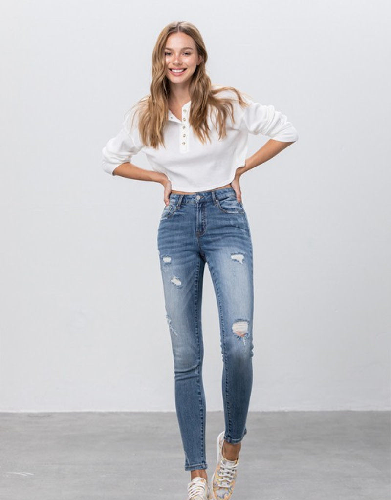 Everyday Mid Rise Ankle Skinny Jeans