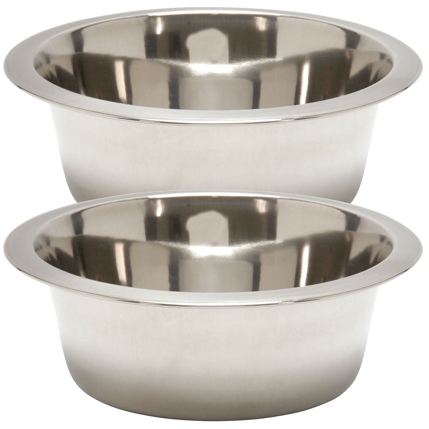 Jeffers Heavy Weight Stainless Steel Pet Bowls – Durable Pet Food &amp; Water Dish, Chew-Resistant, Dishwasher Safe