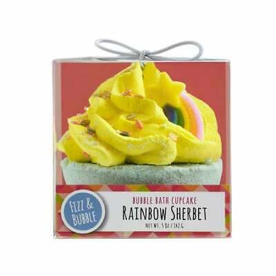 Fizz &amp; Bubble Rainbow Sherbet Bubble Bath Bomb Cupcake