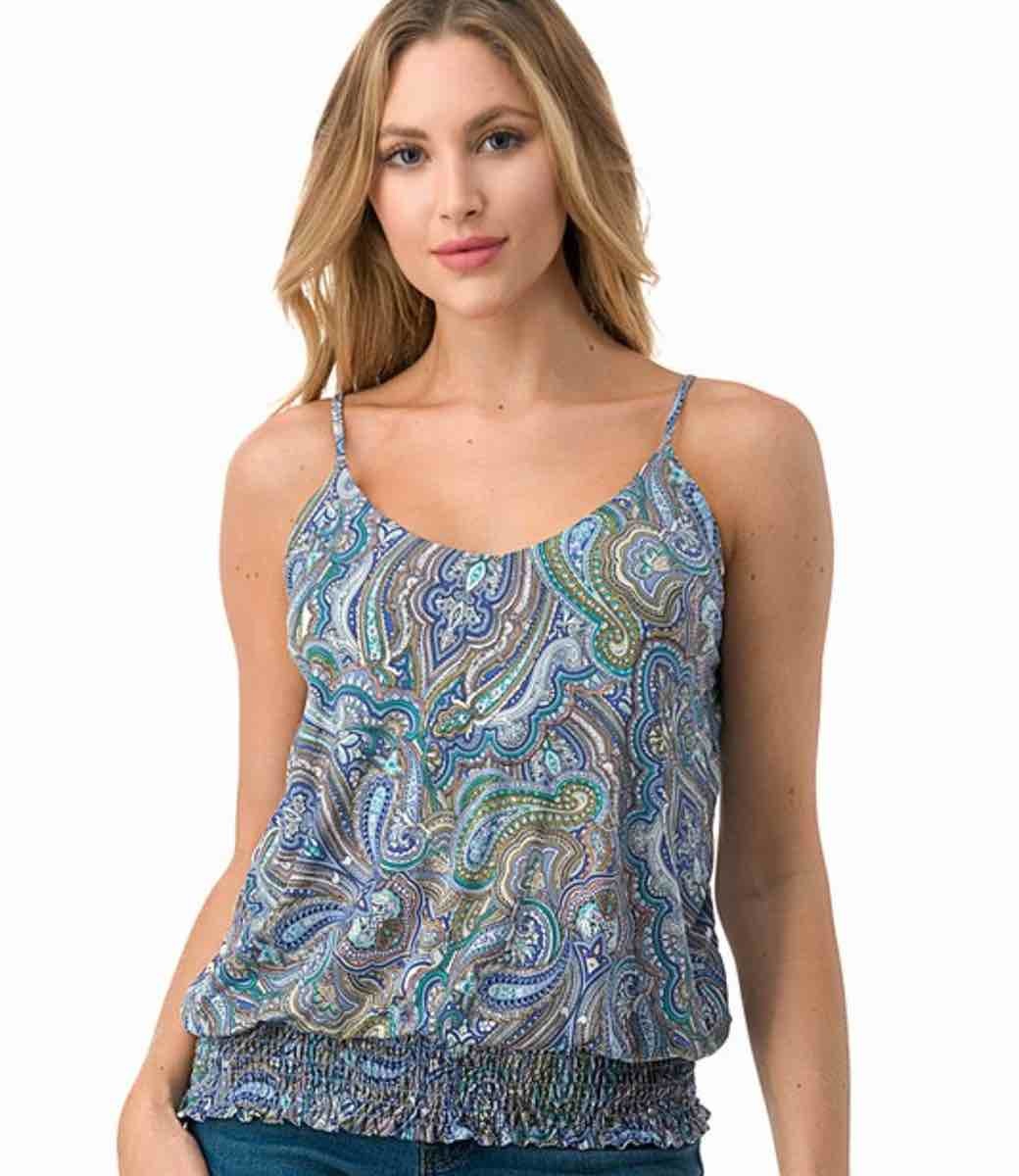 Payton Paisley Tank Top - Multi
