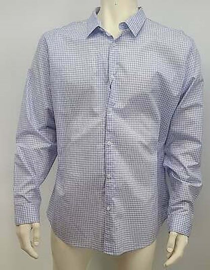 Calvin Klein Purple Slim-Fit Non-Iron Shirt lavender,Size 2XL