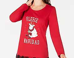 Holiday Family Men &amp; Womens Holiday Pajama tops