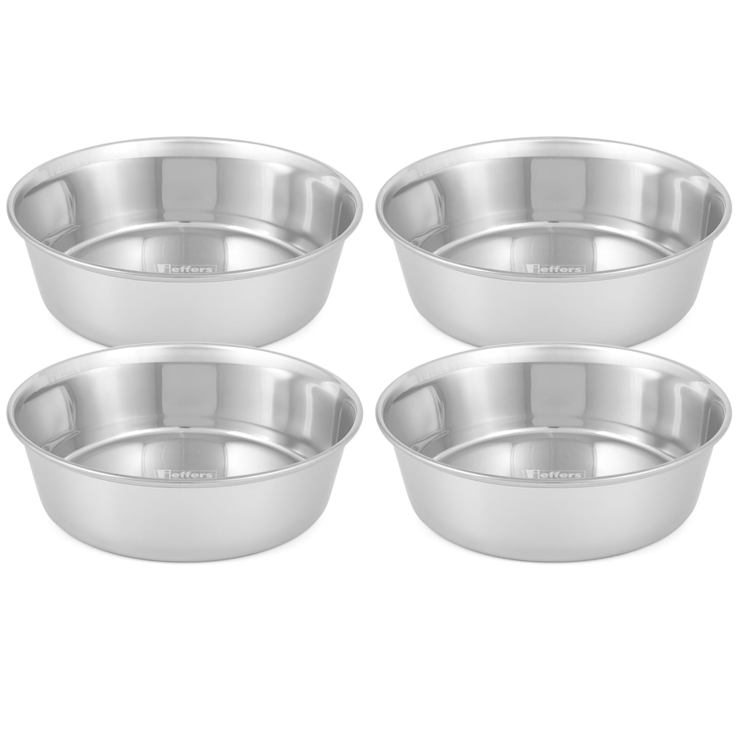 Jeffers Heavy Weight Stainless Steel Pet Bowls – Durable Pet Food &amp; Water Dish, Chew-Resistant, Dishwasher Safe