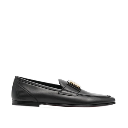 Dolce &amp; Gabbana Leather Logo Loafers