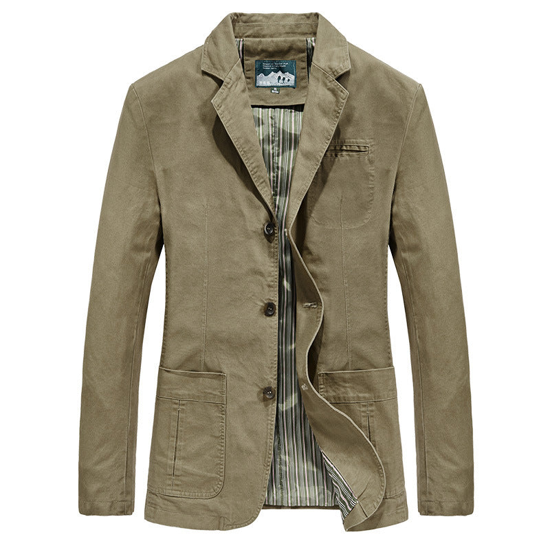 Mens Casual Cotton Suit
