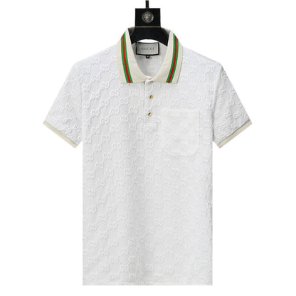 Gucci Luxury White T-shirt with Collar – Men&