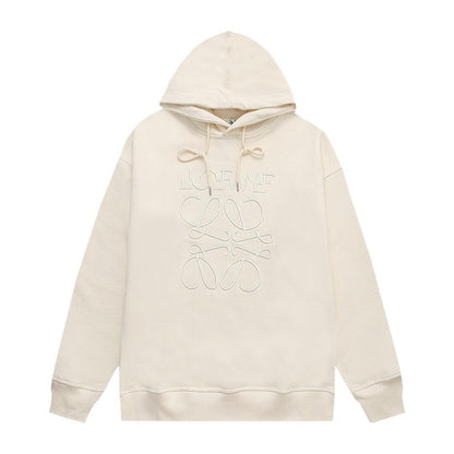 Loewe Relaxed fit hoodie in cotton Beige