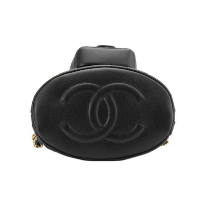 CHANEL Small Drawstring 23A Bucket Black