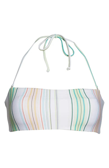 ONeill Dreamland Beach Stripe Bandeau Bikini Top, Size XS