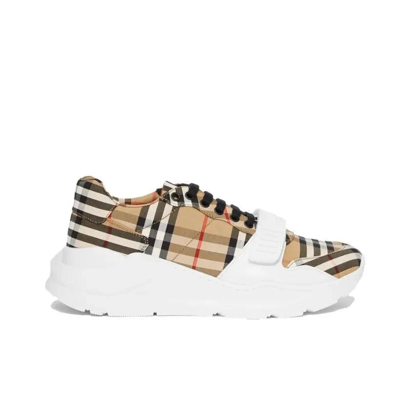 Burberry Vintage Check Cotton Archive Sneakers Beige