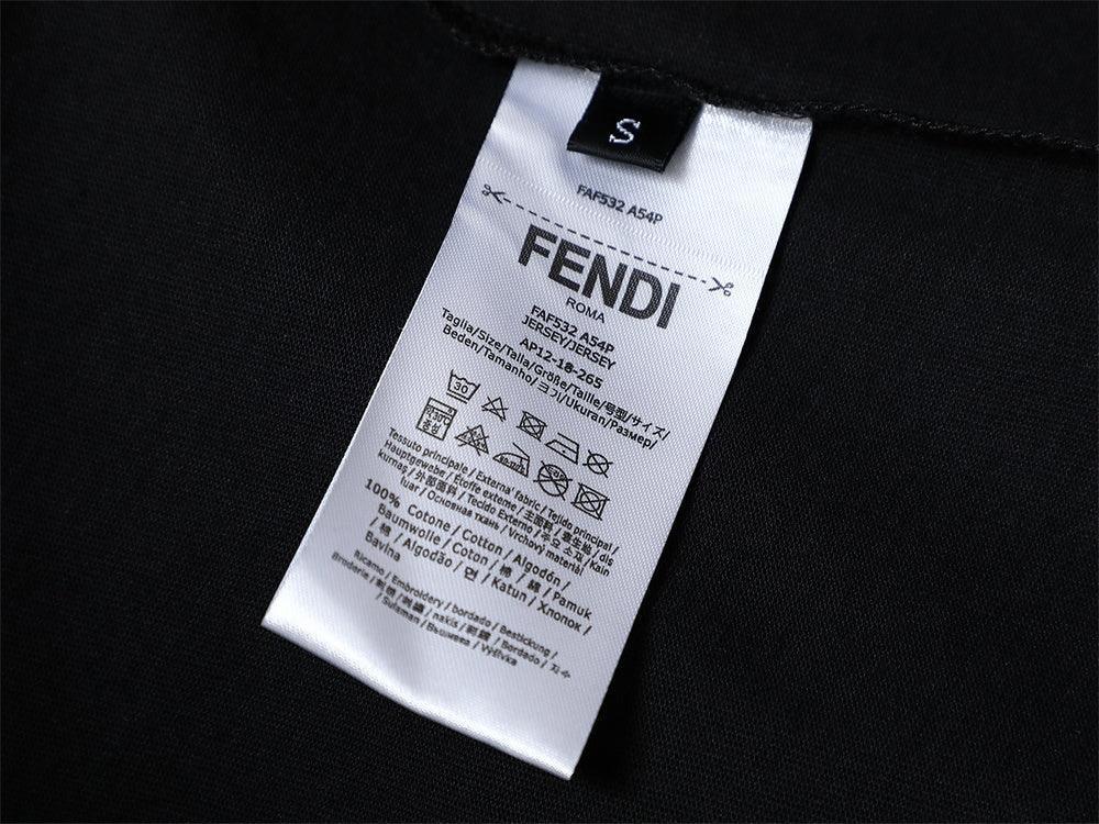 Fendi Roma T-Shirt without Collar &