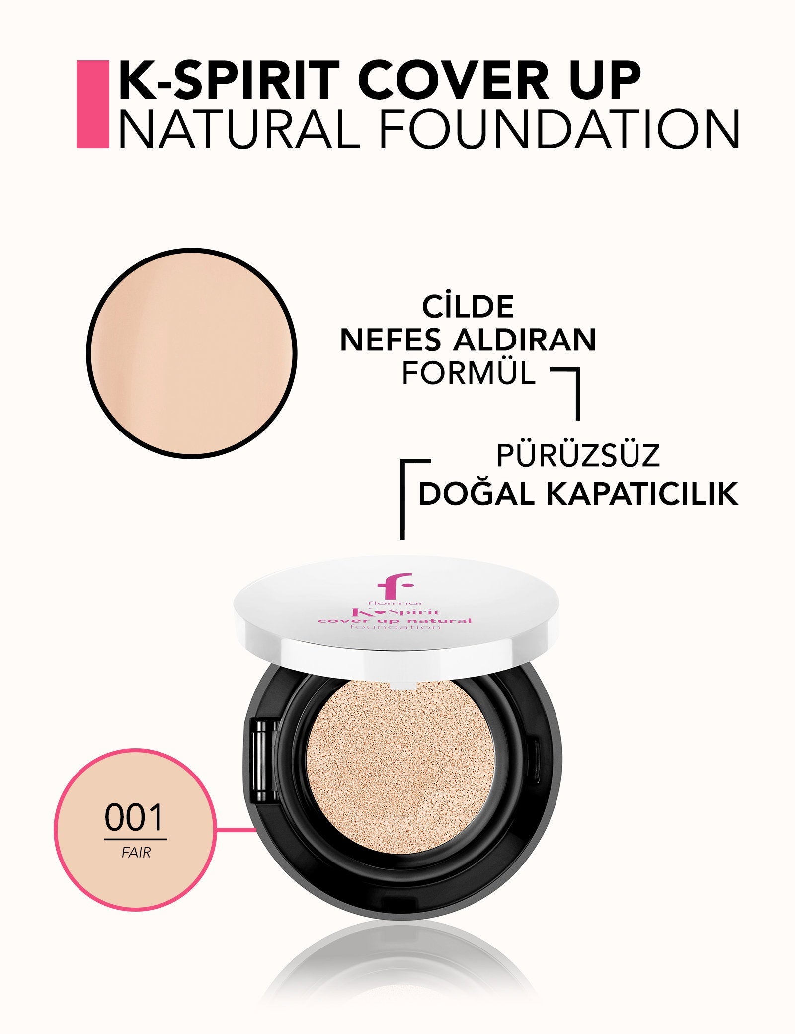 Flormar K-Spirit Cover Up Cushion Foundation 15g