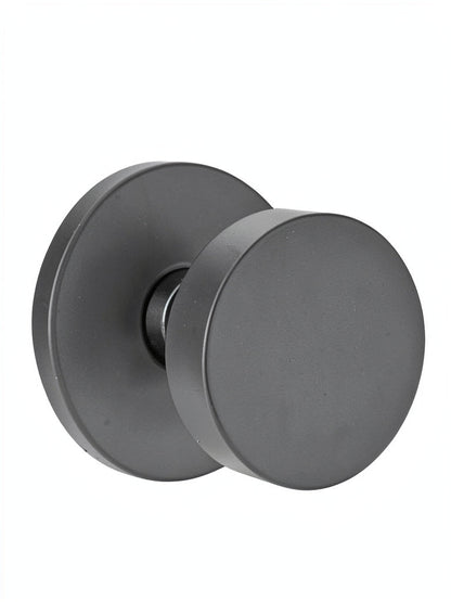 Emtek Concealed Fastener Passage Set with Disk Rosette and Round Knobs
