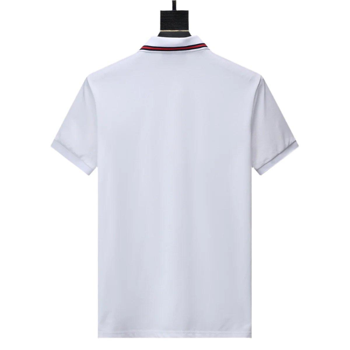 Gucci White T-shirt with a collar