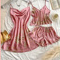Womens Stretch Satin Loungewear