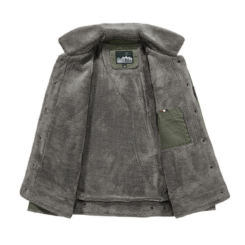 Mens Fleece Lined Winter Jacket