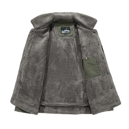 Mens Fleece Lined Winter Jacket
