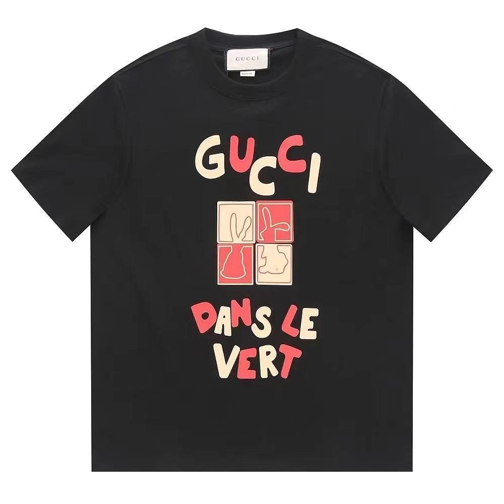 Gucci Logo T-Shirt | Black Cotton Crew Neck – Luxury Casual Wear