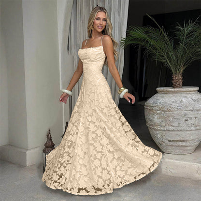 Elegant One-Shoulder Chiffon Dress