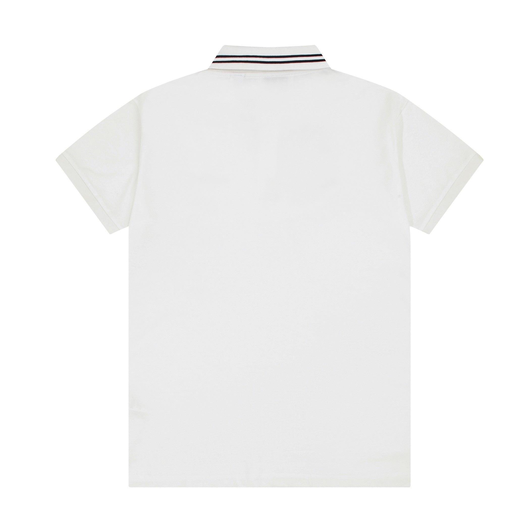 Burberry White T-Shirt With Collar