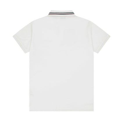 Burberry White T-Shirt With Collar