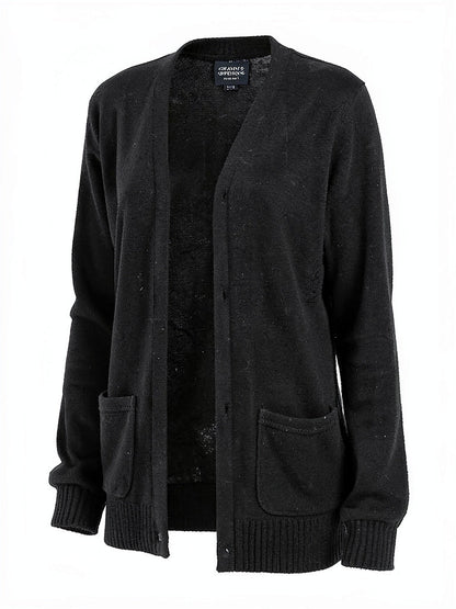 Velvet by Graham &amp; Spencer Long Open-Front Cardigan, Size Small