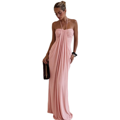 Halter Neck Backless Summer Dress