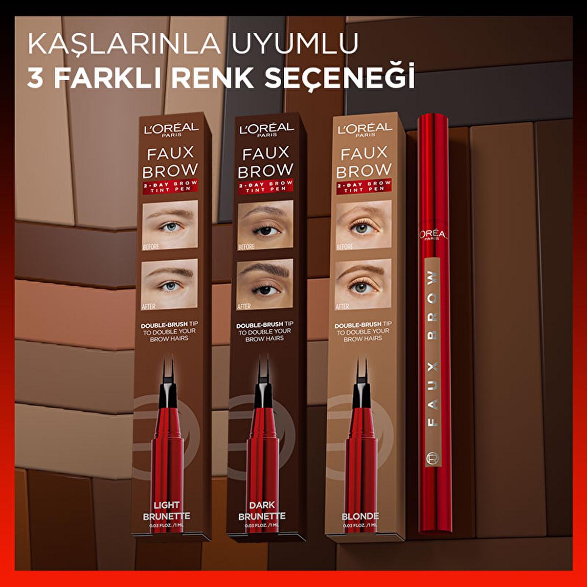 Loreal Paris Infaillible Faux Brow: Ultra-Fine Dark Brunette Brow Pencil for Natural, Long-Lasting, Smudge &amp; Waterproof Definition