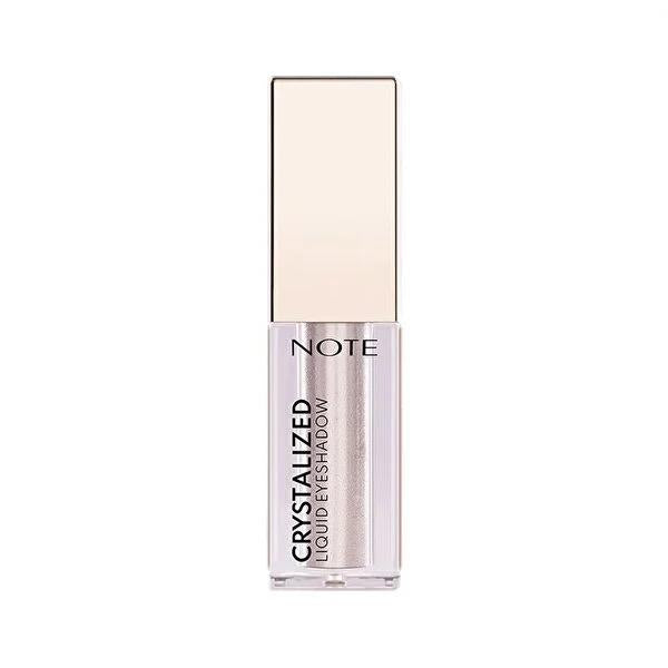 Note Cosmetics Crystalized Liquid Eyeshadow: High Pigment, Long-Lasting, Crease-Resistant Metallic Matte Eye Makeup - 