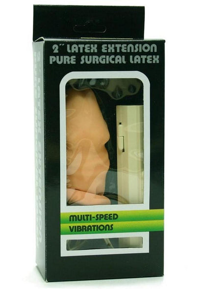 Latex Multi-Speed Vibrating Penis Extension Sleeve