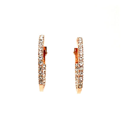 Round Crystal Hoops Collection