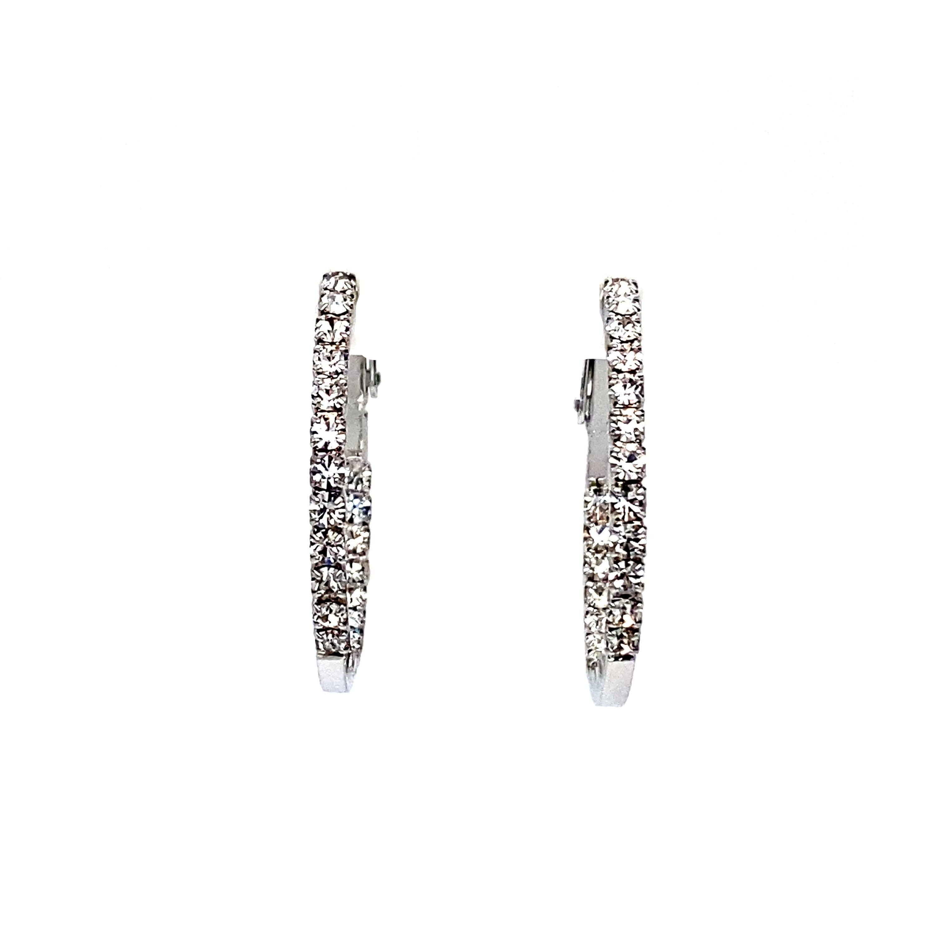 Round Crystal Hoops Collection