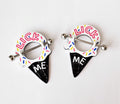 Lick Me Stainless Steel Ice Cream Cone 14G Nipple Ring Barbell Jewelry