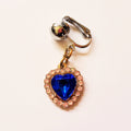Clip On Heart Rhinestone Pussy Jewelry Four Colors